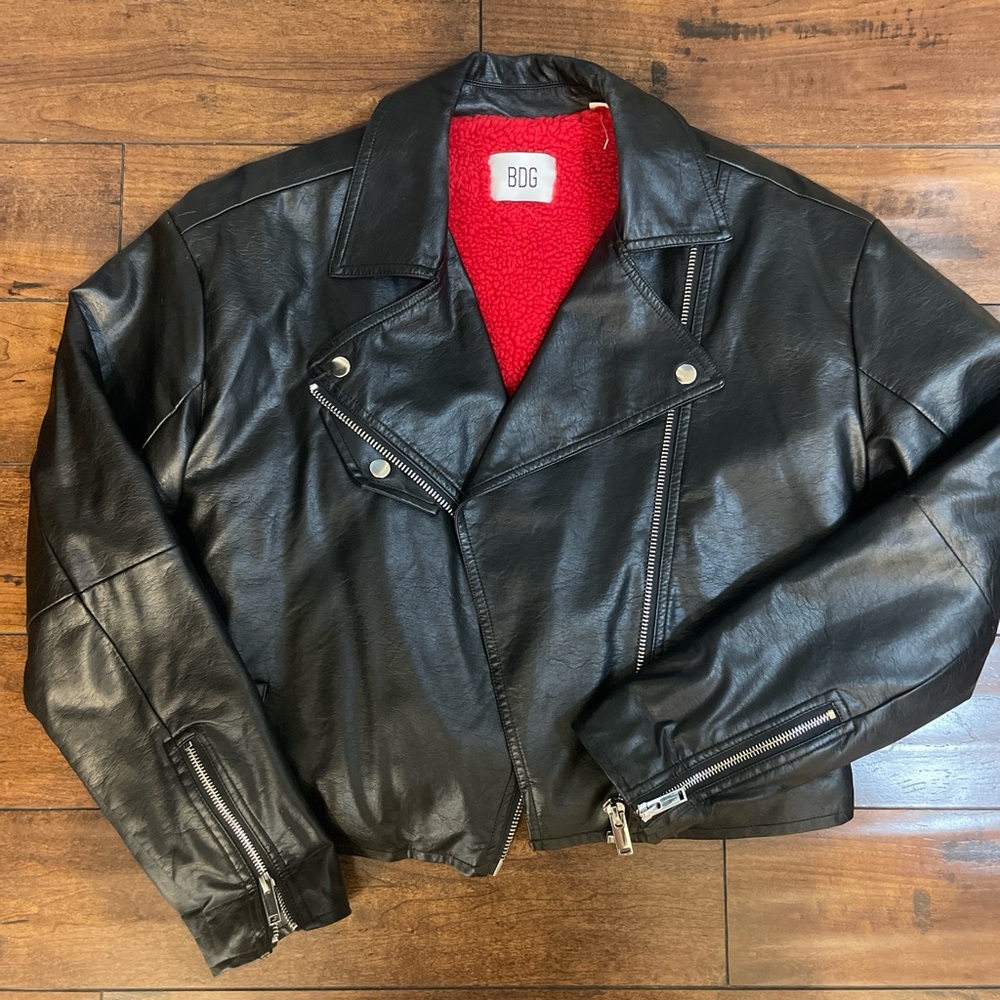 BDG Urban Outfitters Black Leather Jacket
